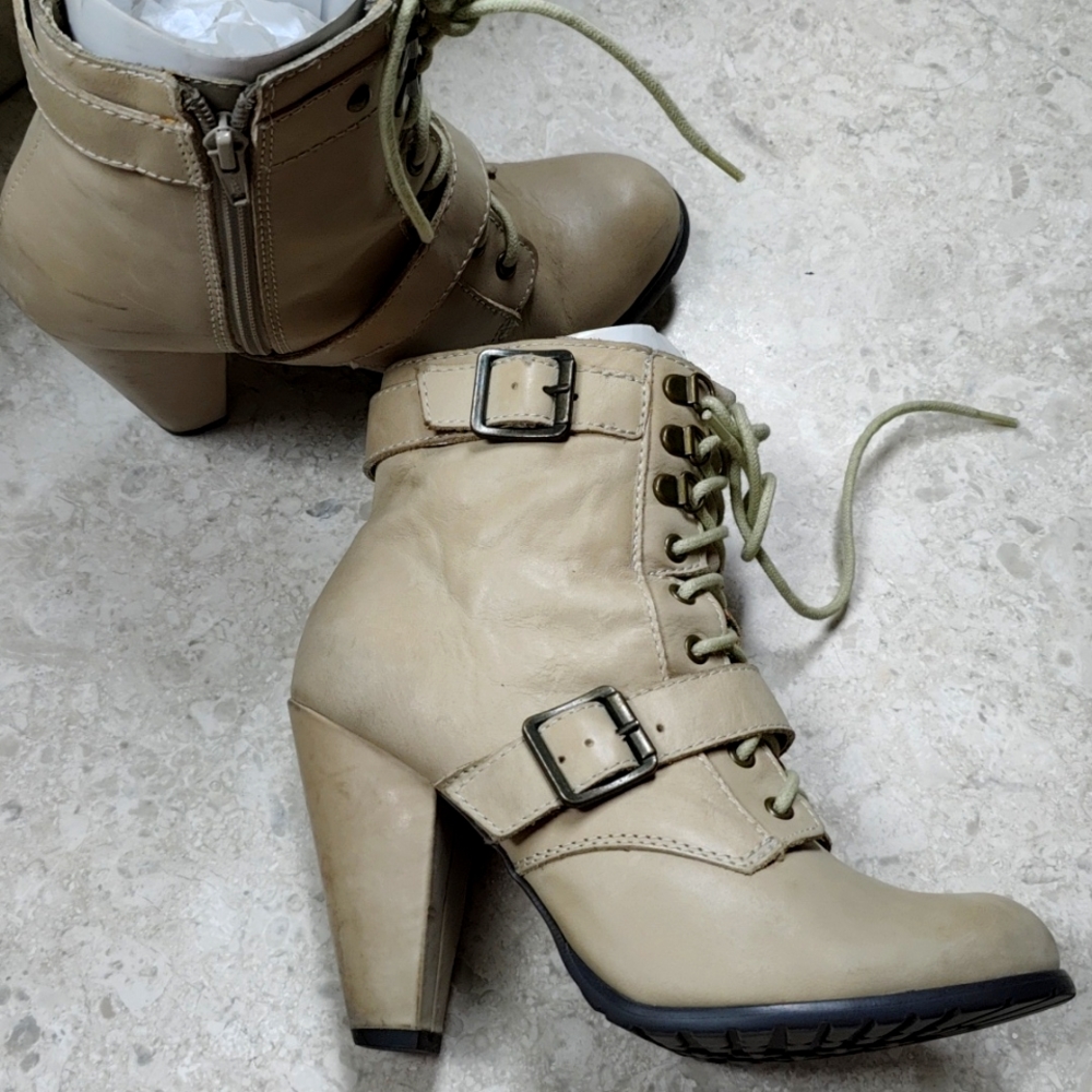 Seychelles beige boots size 38. - Picture 1 of 7